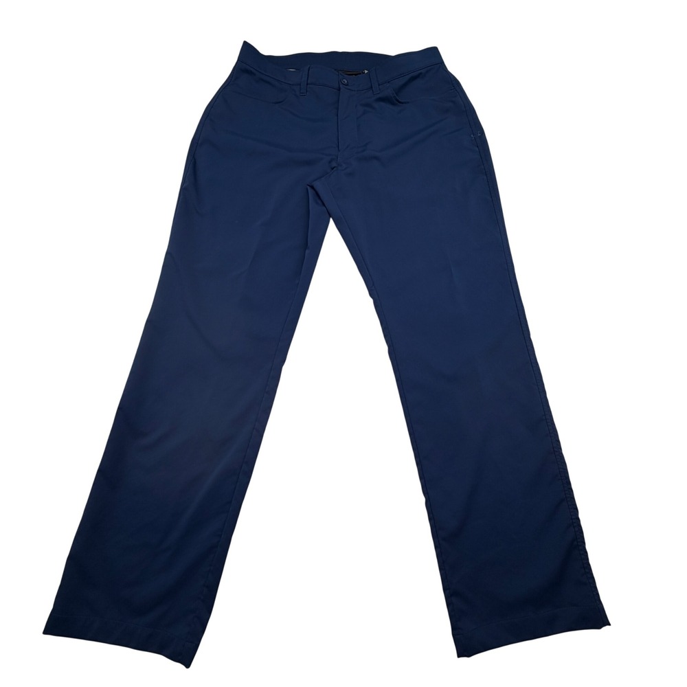 Under Armour Pants Mens 36x32 Navy Blue Golf Performance Straight Leg Trousers